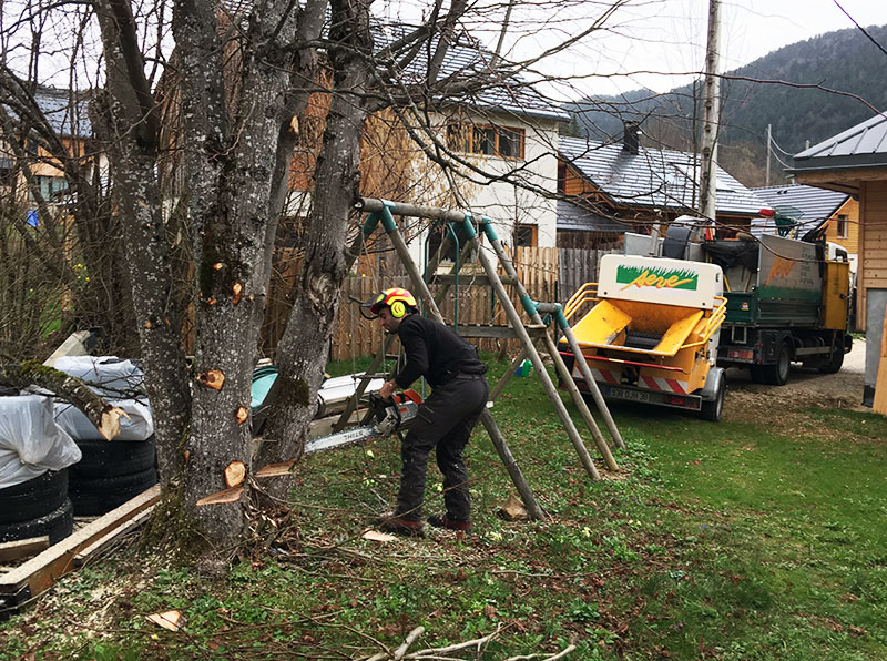 Engins de chantier paysagiste Grenoble